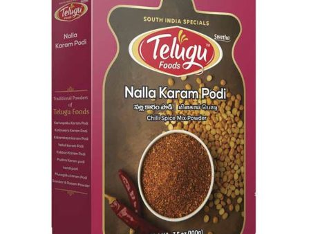 Telugu Foods Nalla Karam Podi 100g Online Hot Sale