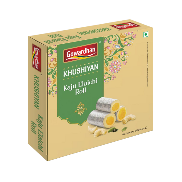 Gowardhan Kaju Elaichi Roll 250G Sale