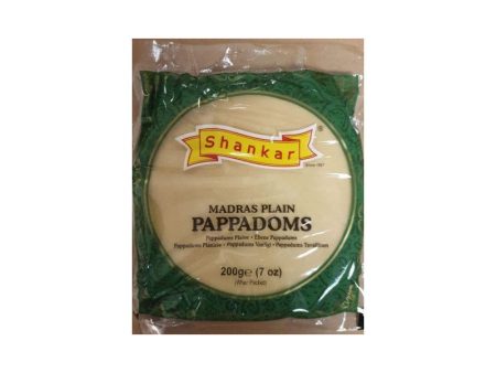 Shankar Madras Plain Pappadoms 200g Sale