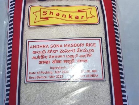 Shankar Andhra Sona Masoori Rice Clear bag 5Kg Supply