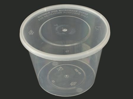 1 PLs 500ml Round containers with Lids For Cheap