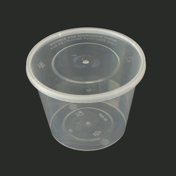 1 PLs 500ml Round containers with Lids For Cheap