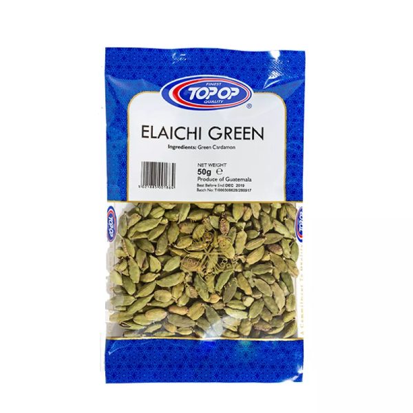 Topop Elaichi Green   Cardamom Whole 50gms Supply