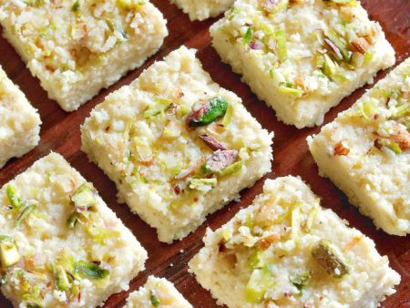 Pre-Order- Kalakand Barfi - Freshly made in the UK on Sale