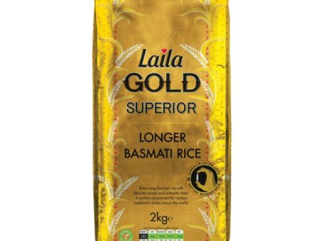 Laila Gold Superior LongBasmati Rice 2Kg Online Hot Sale