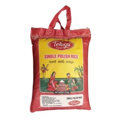 Telugu Foods Single Polish (Hand Pound) Rice 5kg Fashion