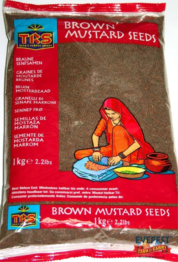 TRS Brown Mustard Seeds 1kg For Discount