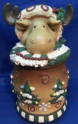 Christmas Candle Holder Carlton Cards Rustic Moose on Sale