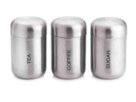 Vinod Stainless Steel Dome Canister - 3pcs Fashion