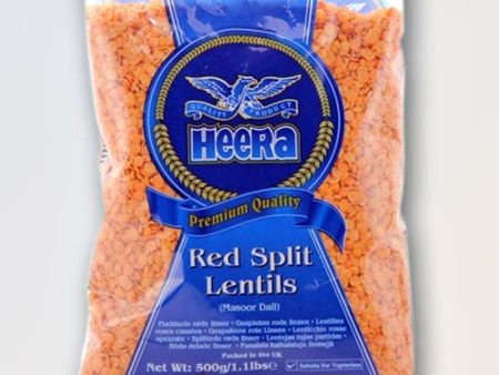 Heera red split lentils 500g Supply