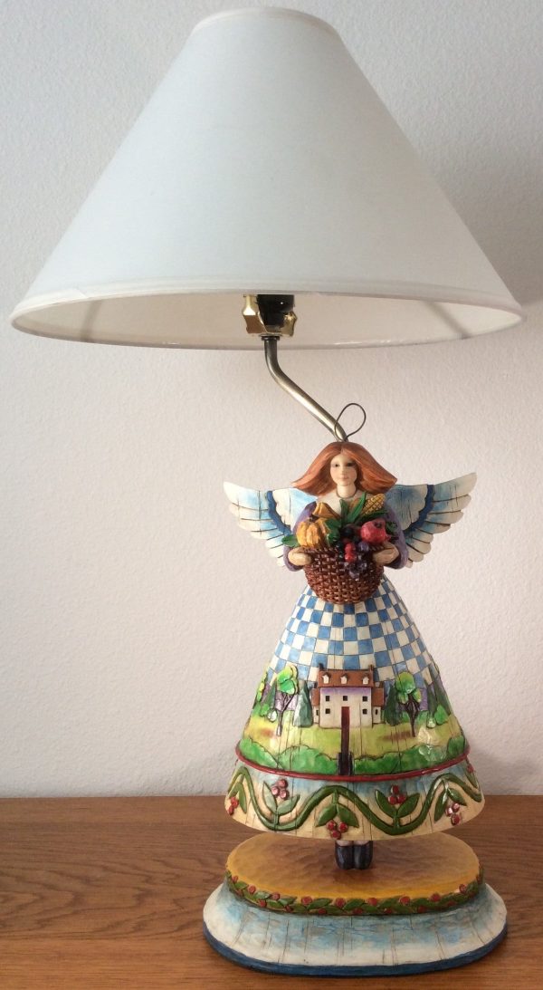 Jim Shore 2004 Heartwood Creek Angel Lamp #118638L Cheap