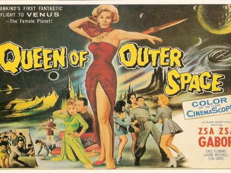 Queen Of Outer Space Movie Poster Postcard Sale