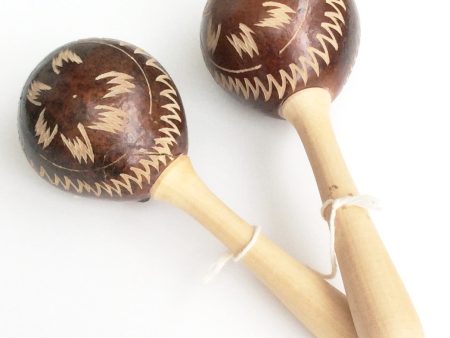 Authentic Ecuador Maracas Handmade For Discount