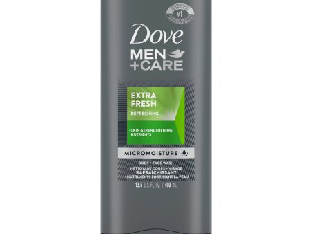 Dove Men+Care Body Wash Extra Fresh 13.5 oz For Discount