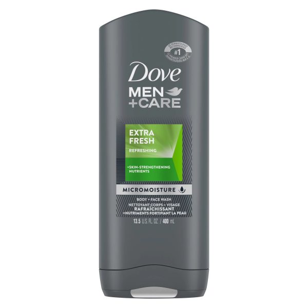 Dove Men+Care Body Wash Extra Fresh 13.5 oz For Discount