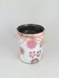 Desk Organizer, Tin Cans Hand Wrapped in Decorative Fabric and Twine For Cheap