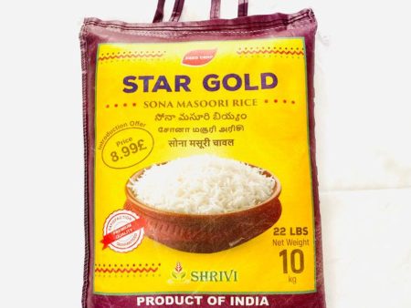 Star Gold  Sona Masoori  Rice 10kgs Fashion