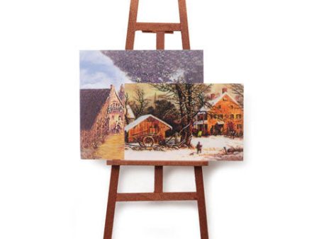 Miniature Artist Easel with Paintings 5 inches Sale