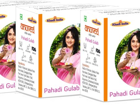 Anuved Pahadi Gulab Soap 125g For Cheap