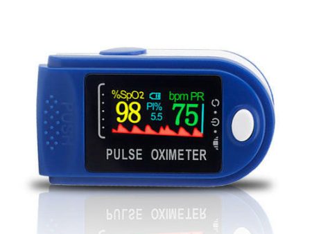 Fingertip Pulse Oximeter - Accurate Blood Oxygen Saturation Monitor  (Royal Blue) Fashion