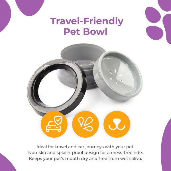 Smart Pet Bowl Slow Feeder, and Non-Slip Design, Bonus Water Bottle Feeder - No More Spills! Online