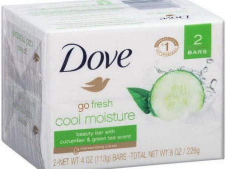 Dove Bar Cool Moist 2 Bars 4 oz Online Hot Sale