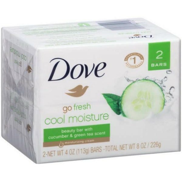 Dove Bar Cool Moist 2 Bars 4 oz Online Hot Sale