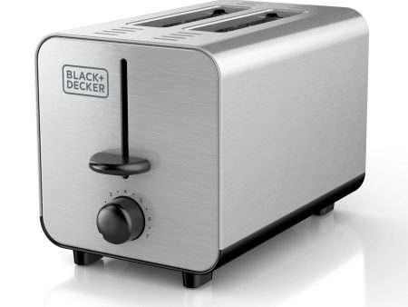 Black+Decker 2 Slice Stainless Steel Toaster Online now