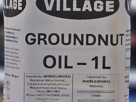 Village cold pressed Groundnut   Peanut Oil 1L Online