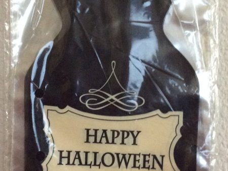 Halloween Black Bottle Shaped Treat Bags Cheap