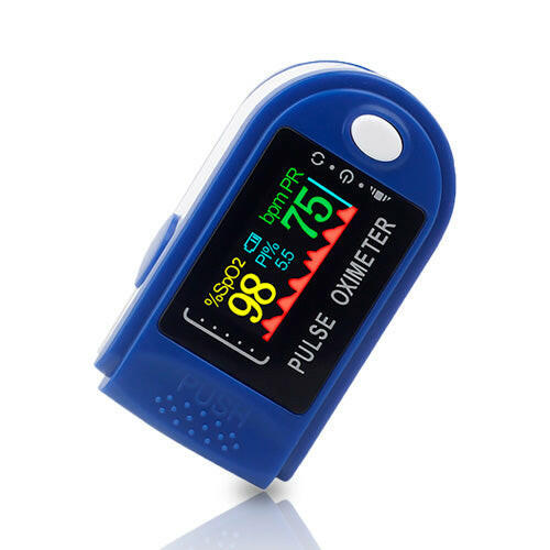 Fingertip Pulse Oximeter - Accurate Blood Oxygen Saturation Monitor  (Royal Blue) Fashion