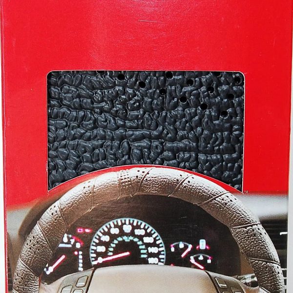 Black Lace-On Steering Wheel Cover Grip Classic Stretch Accessory Auto Vehicle Discount