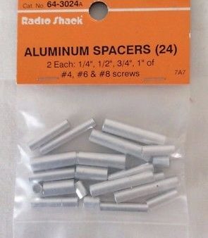 RadioShack Aluminum Spacers, Round, No. 64-3024A, Set of 24 Cheap