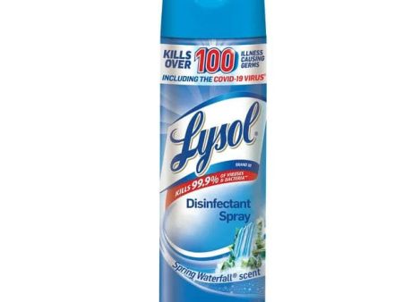 Lysol Disinfectant Spray, Spring Waterfall 12.5 oz on Sale