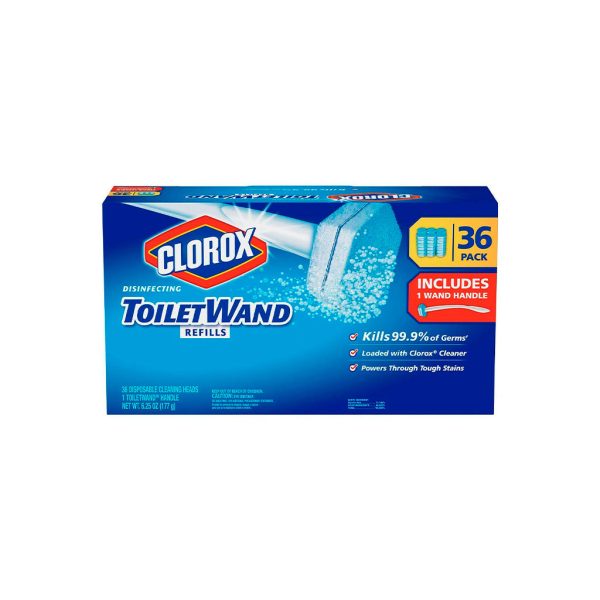 Clorox Toiletwand Refills + Wand model, 36 ct Supply