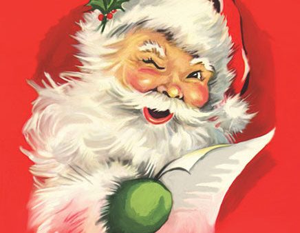 JGS537 - Winking Santa - 12x16 Sale